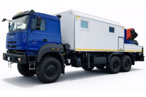 ПАРМ с КМУ SunHunk с люлькой на шасси Урал 4320-4972-80