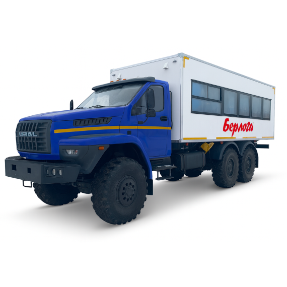 Вахтовый автобус Берлога Урал NEXT 4320-6952-72 6x6, 28 мест 